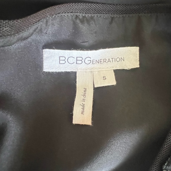 NWOT BCBG Black Sequin Mini Dress - Picture 7 of 9